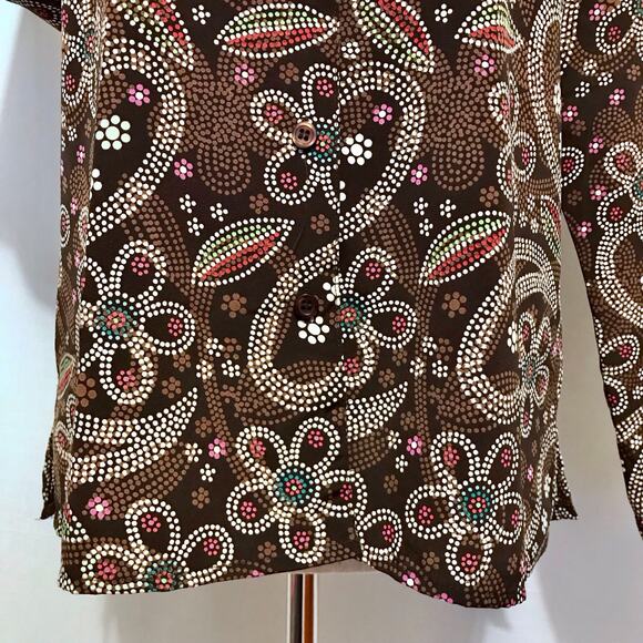 Elementz NWOT Vintage Button Down Blouse Women S - Picture 5 of 11